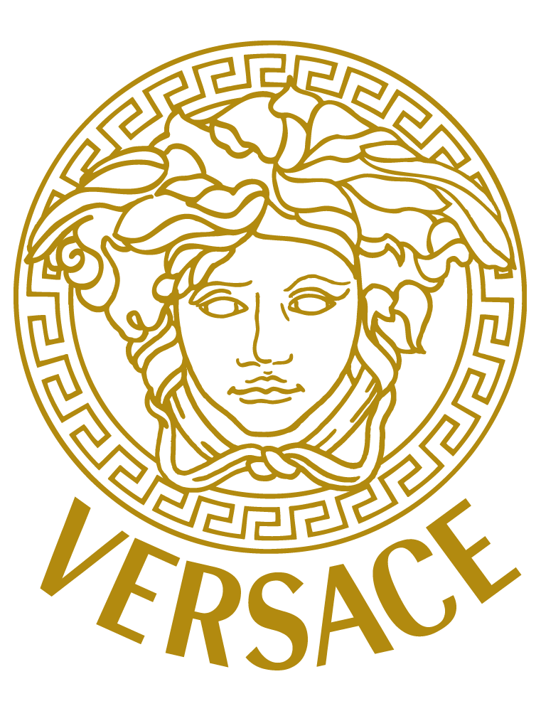 Stickers muraux autocollants muraux Adhésif Décoratif Versace Medusa 100x100cm
