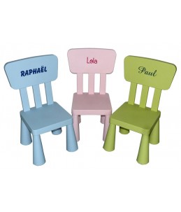 stickers prénom enfant chaise